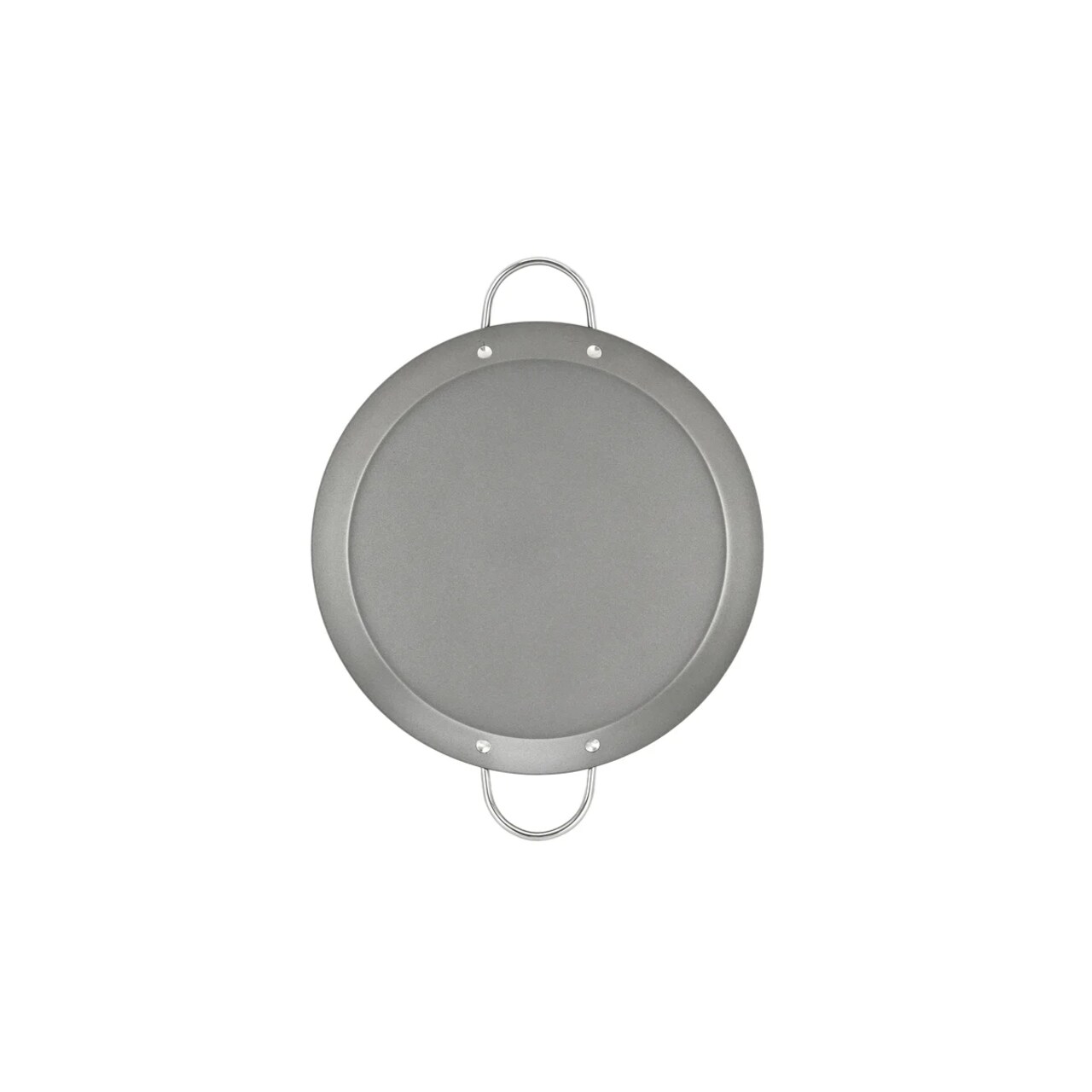 Nonstick Carbon Steel Round Comal with Metal Handles, PFOA Free